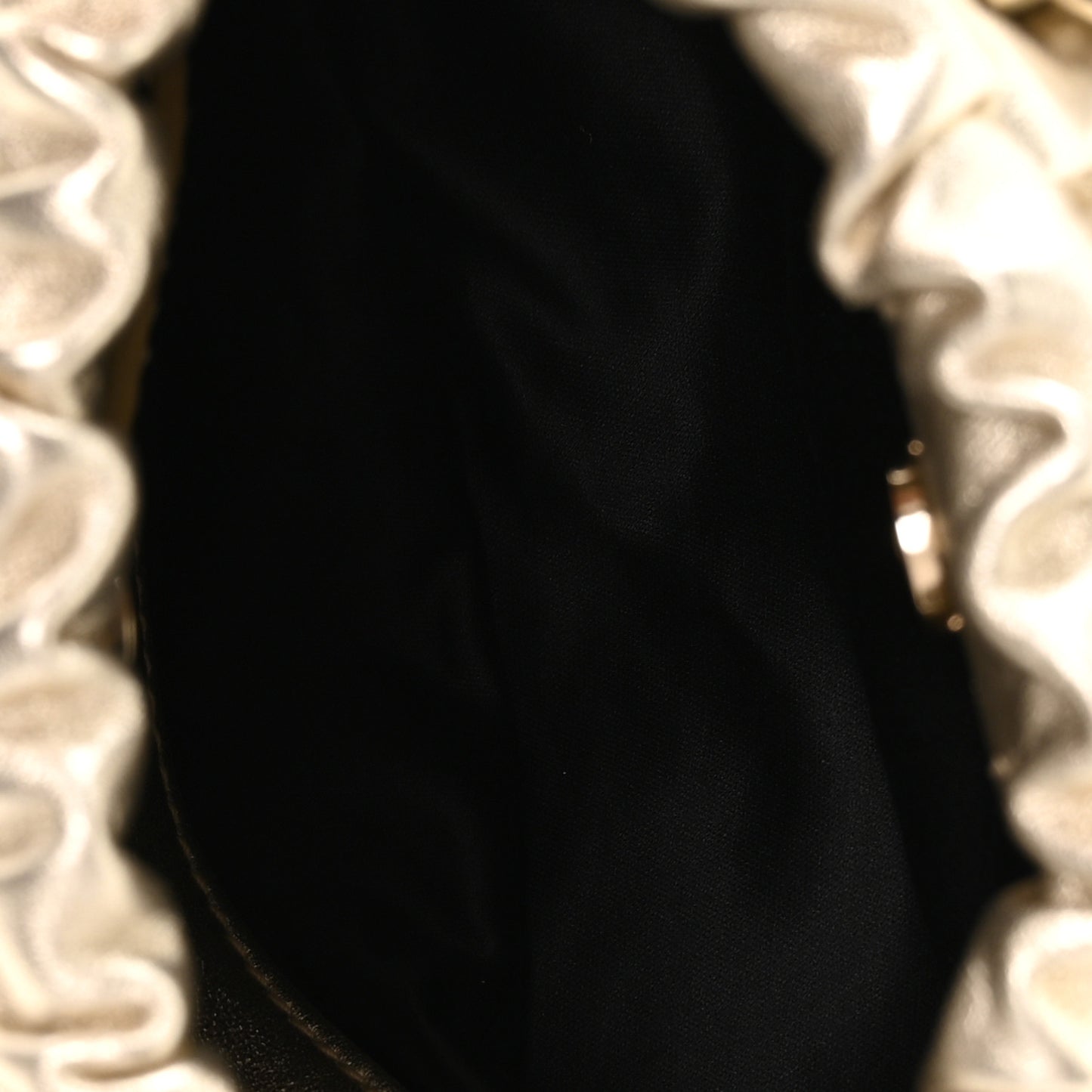 Metallic Nappa Mini Joie Shoulder Bag Pirite
