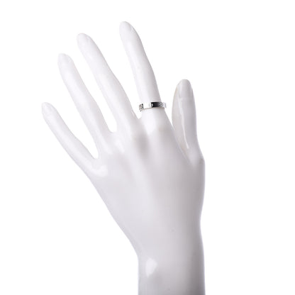 Cartier 18K White Gold 3.5mm LOVE Wedding Band Ring 52 6 2 of 4