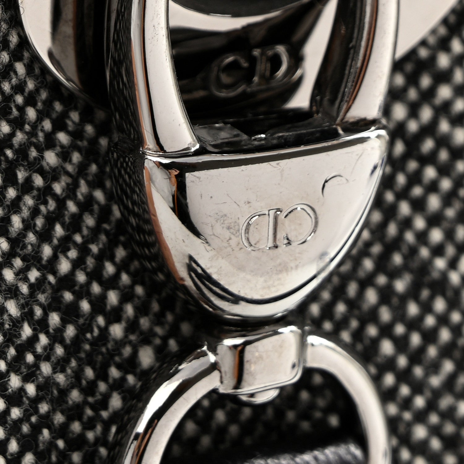 Christian Dior Canvas Medium Lady Dior Black 12 of 13