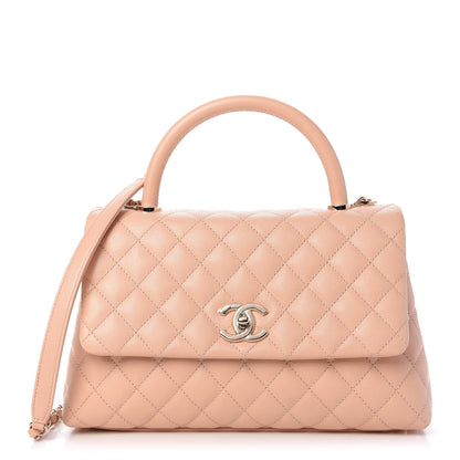 Chanel Caviar Quilted Small Coco Handle Flap Light Pink 1 of 10