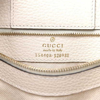 Gucci Dollar Calfskin Small Swing Tote Mystic White 5 of 10