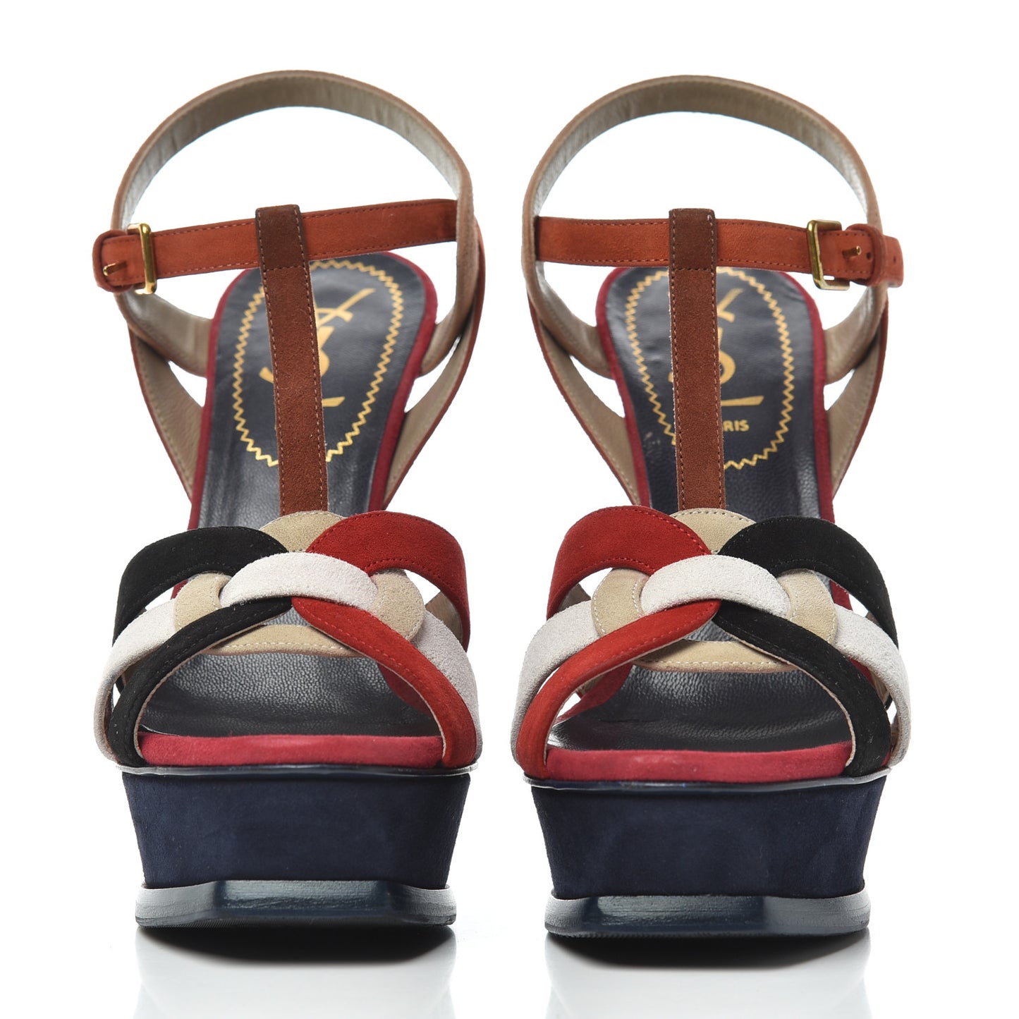Suede Tribute 105 Platform Sandals 35.5 Pacific