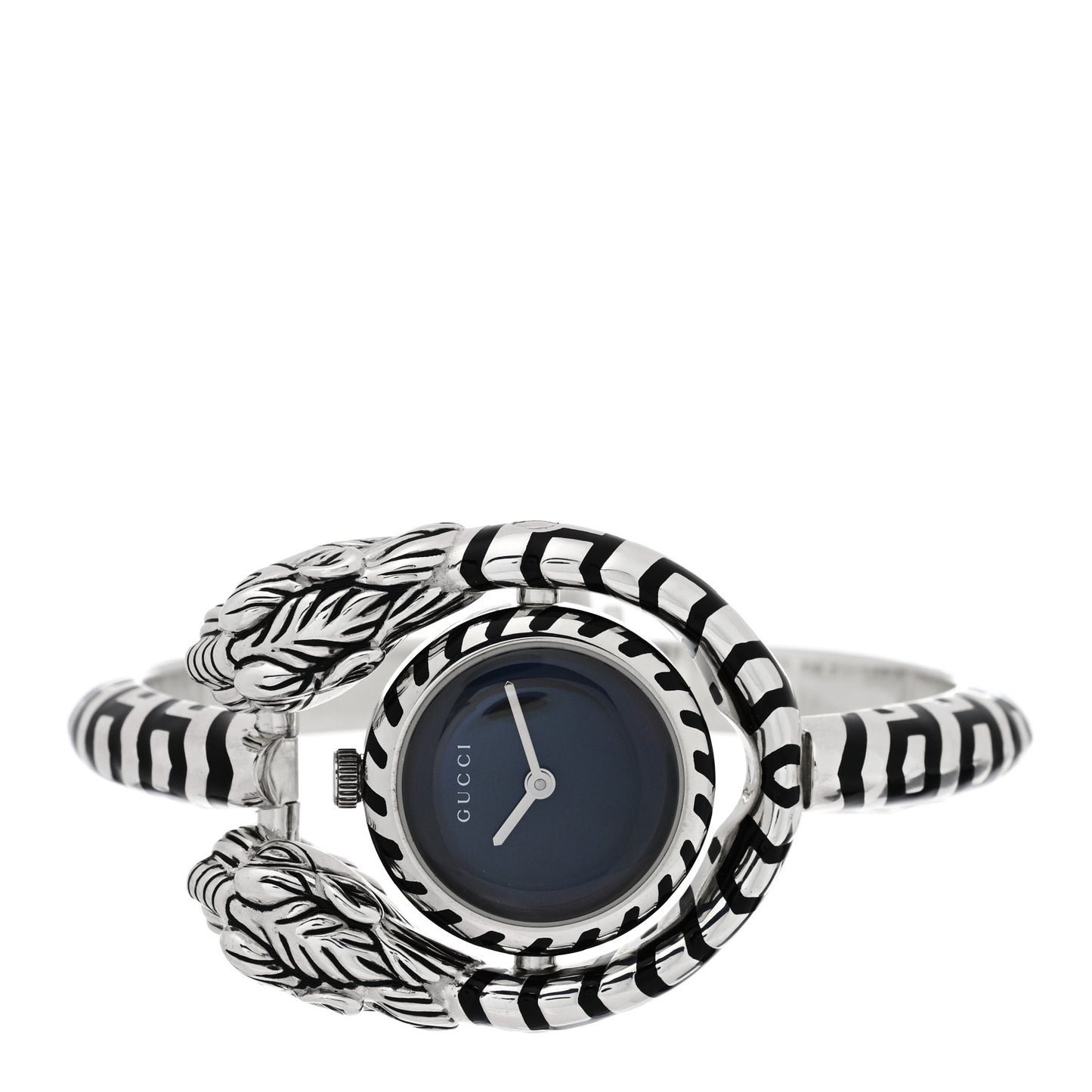 Sterling Silver Black Mother of Pearl 23mm Dionysus Quartz Watch