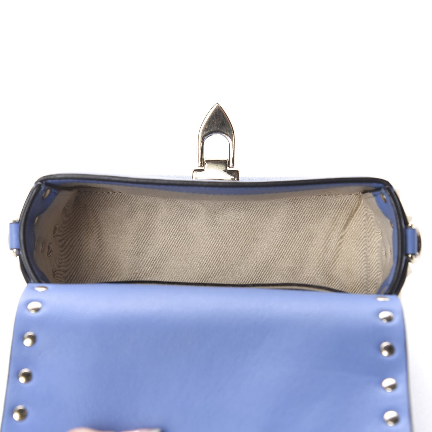Valentino Garavani Vitello Mini Rockstud Crossbody Bag Angel 4 of 8