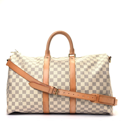 Louis Vuitton Damier Azur Keepall Bandouliere 45 2 of 7