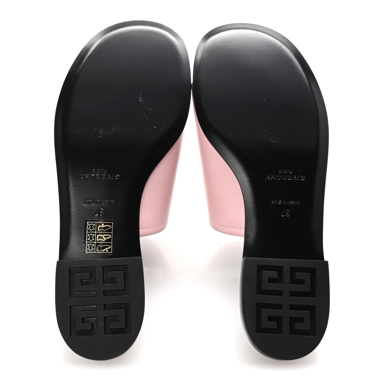 Lambskin Mesh 4G Sandals 37 Blush Pink