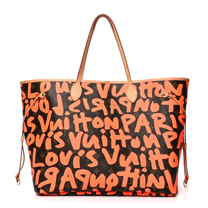 Louis Vuitton Monogram Graffiti Neverfull GM Orange 1 of 9