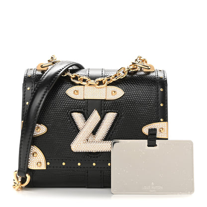 Louis Vuitton Lizard Mini Twist Shoulder Bag Black 1 of 11