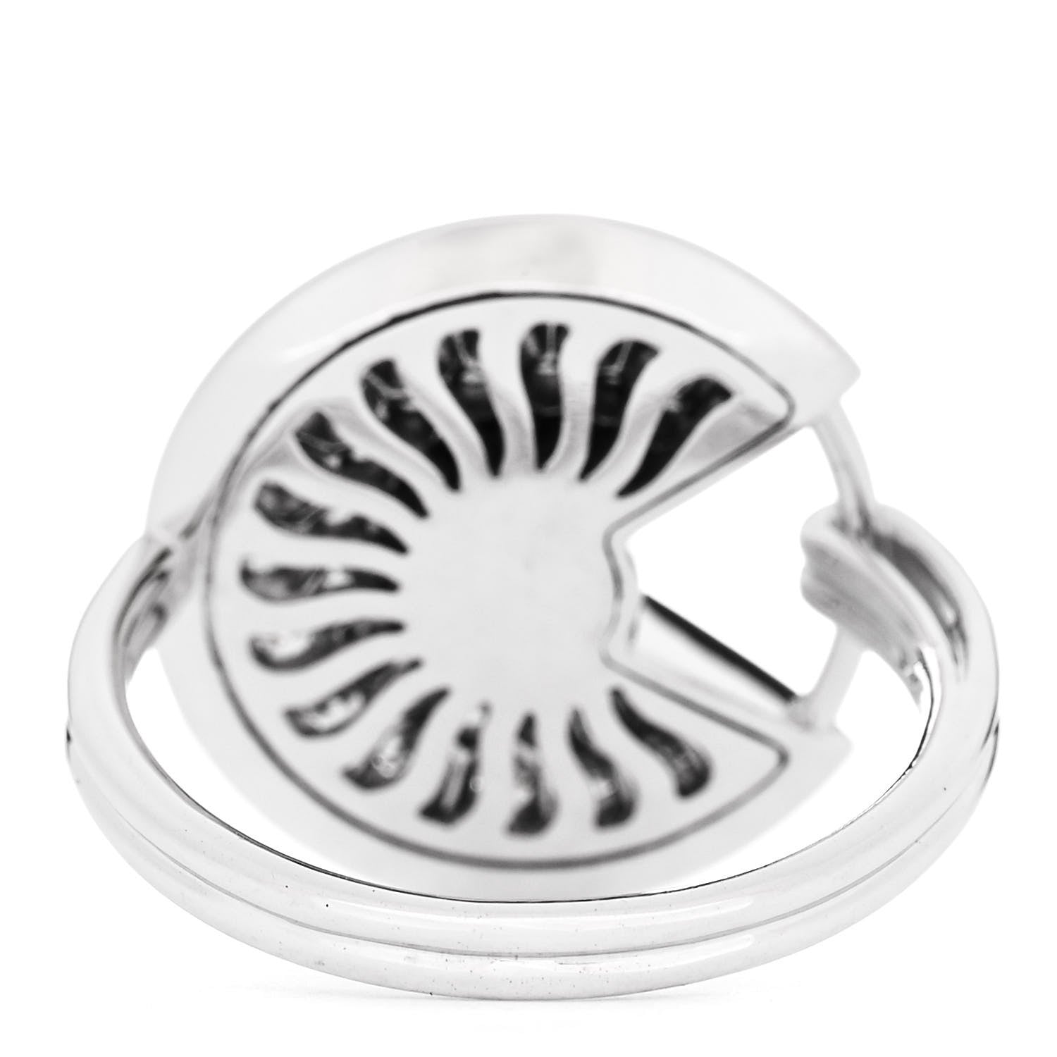Cartier 18K White Gold Diamond SM Amulette de Cartier Ring 52 6 4 of 6