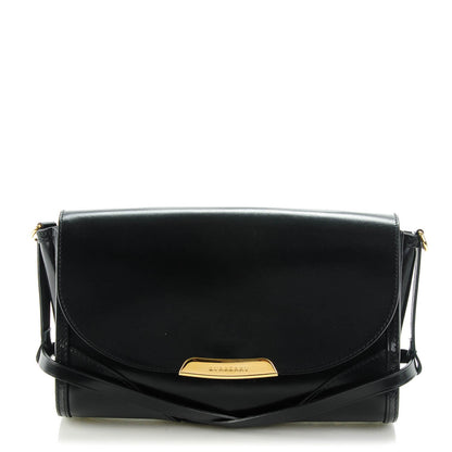 Burberry Polished Bridle Leather Small Abbott Crossbody Black 1 of 8