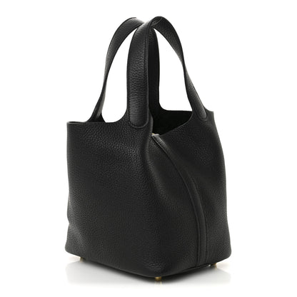 Hermes Taurillon Clemence Picotin Lock 18 PM Black 3 of 11