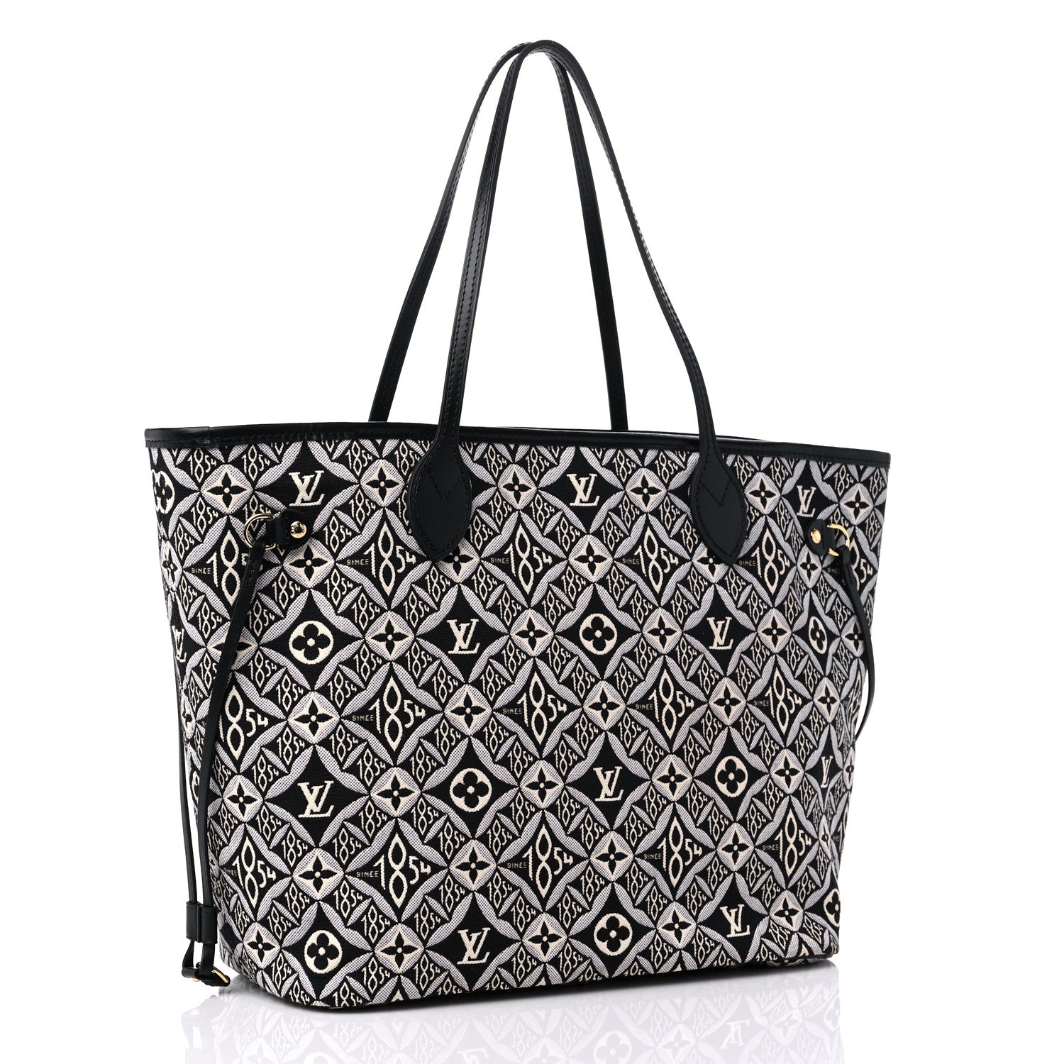Louis Vuitton Jacquard Since 1854 Neverfull MM Grey 4 of 9