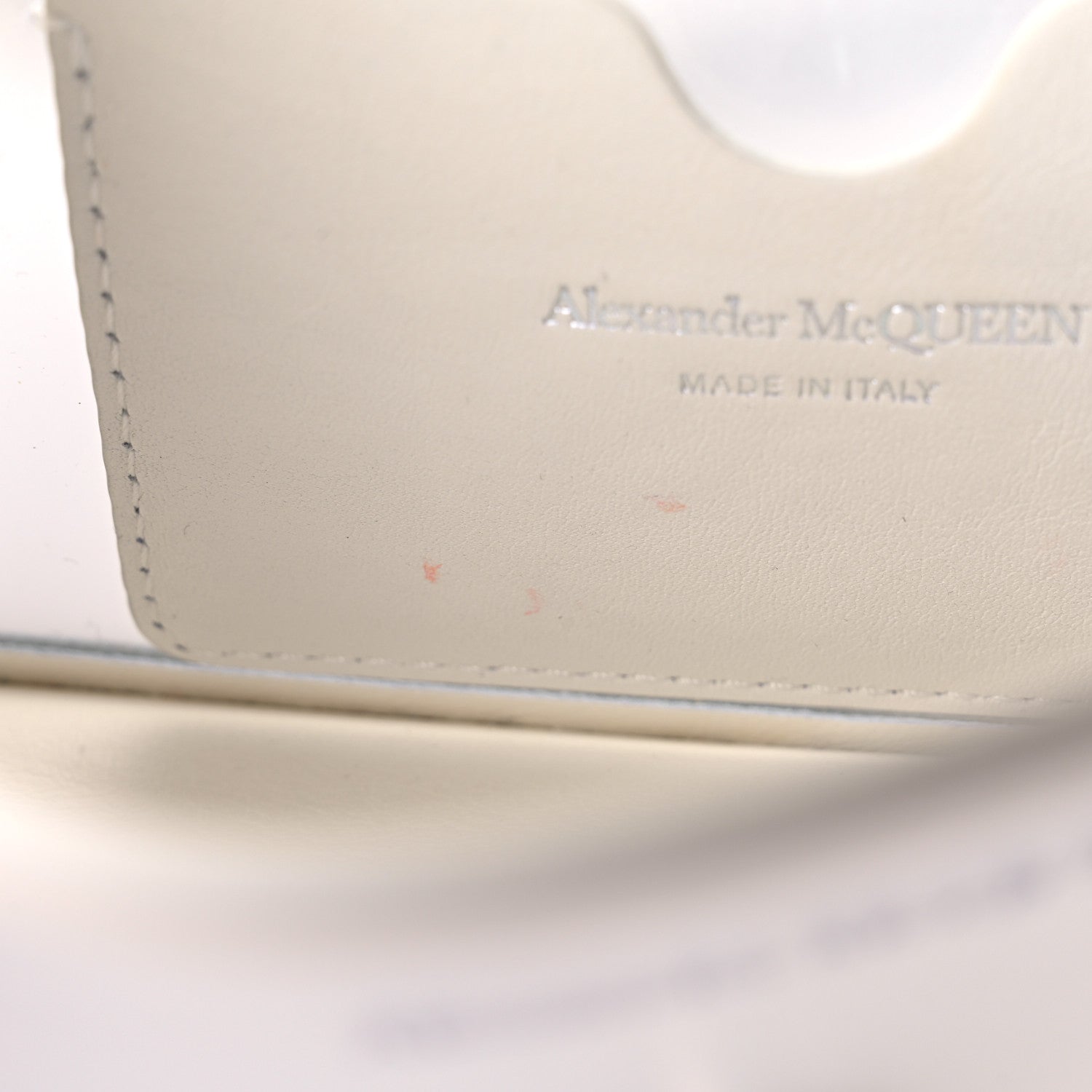 Alexander McQueen Calfskin Polyurethane Mini Jeweled Knuckle Satchel Clear White 10 of 18