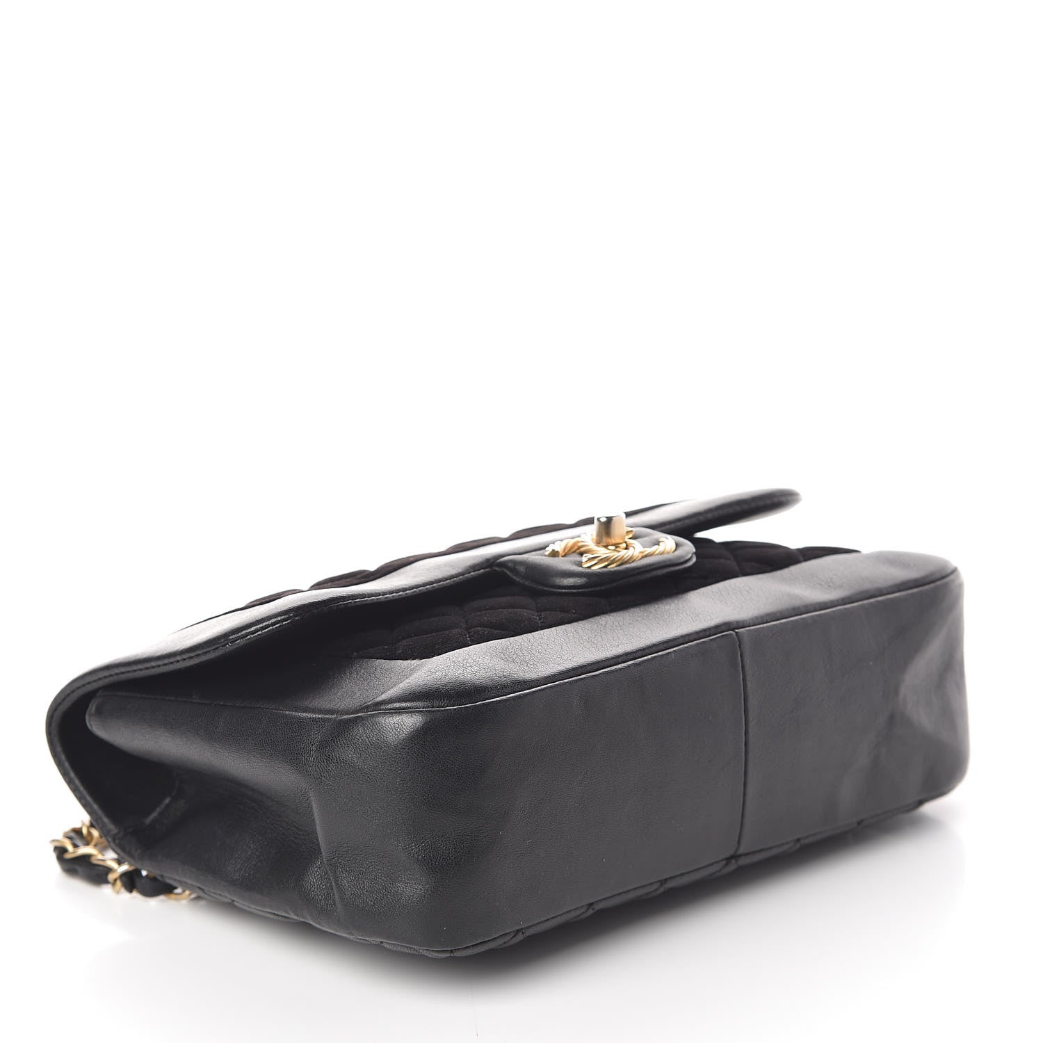 Chanel Metallic Lambskin Velvet Quilted Small Flap Black 4 of 12