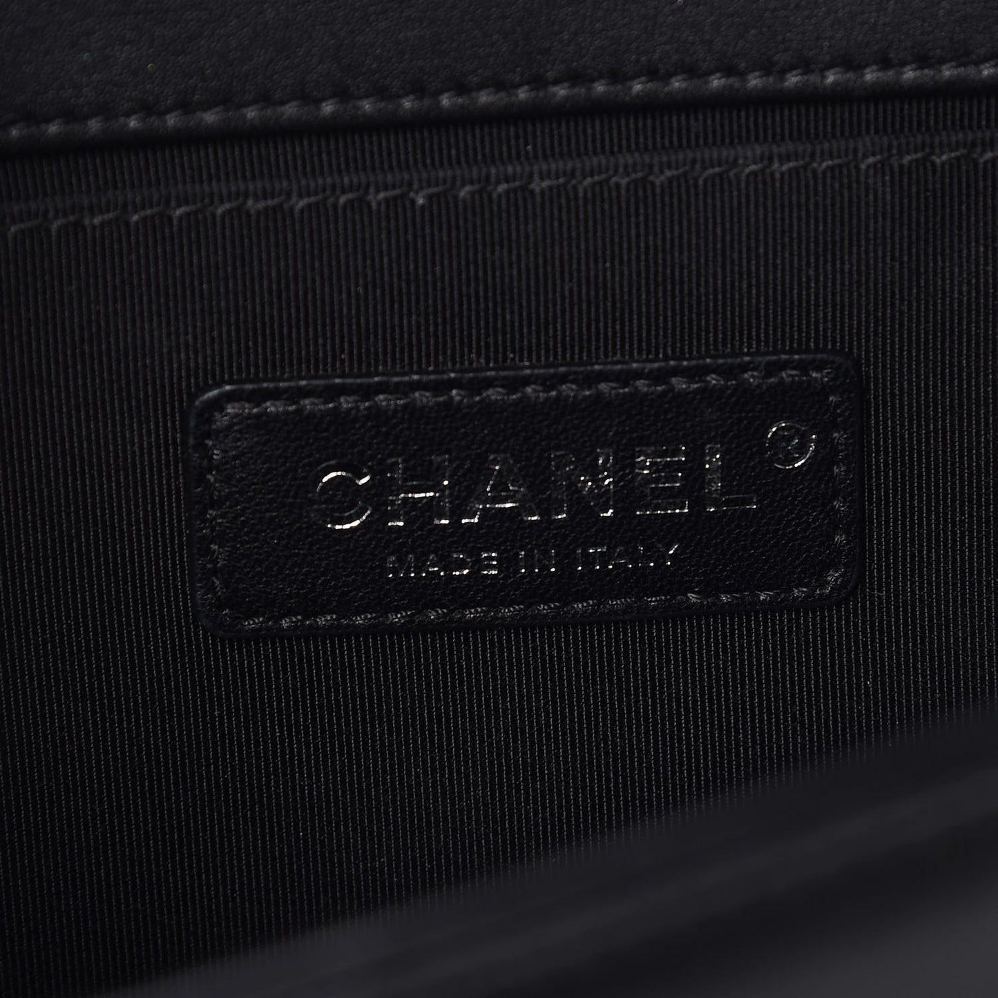 Calfskin Quilted Medium Boy Flap Black