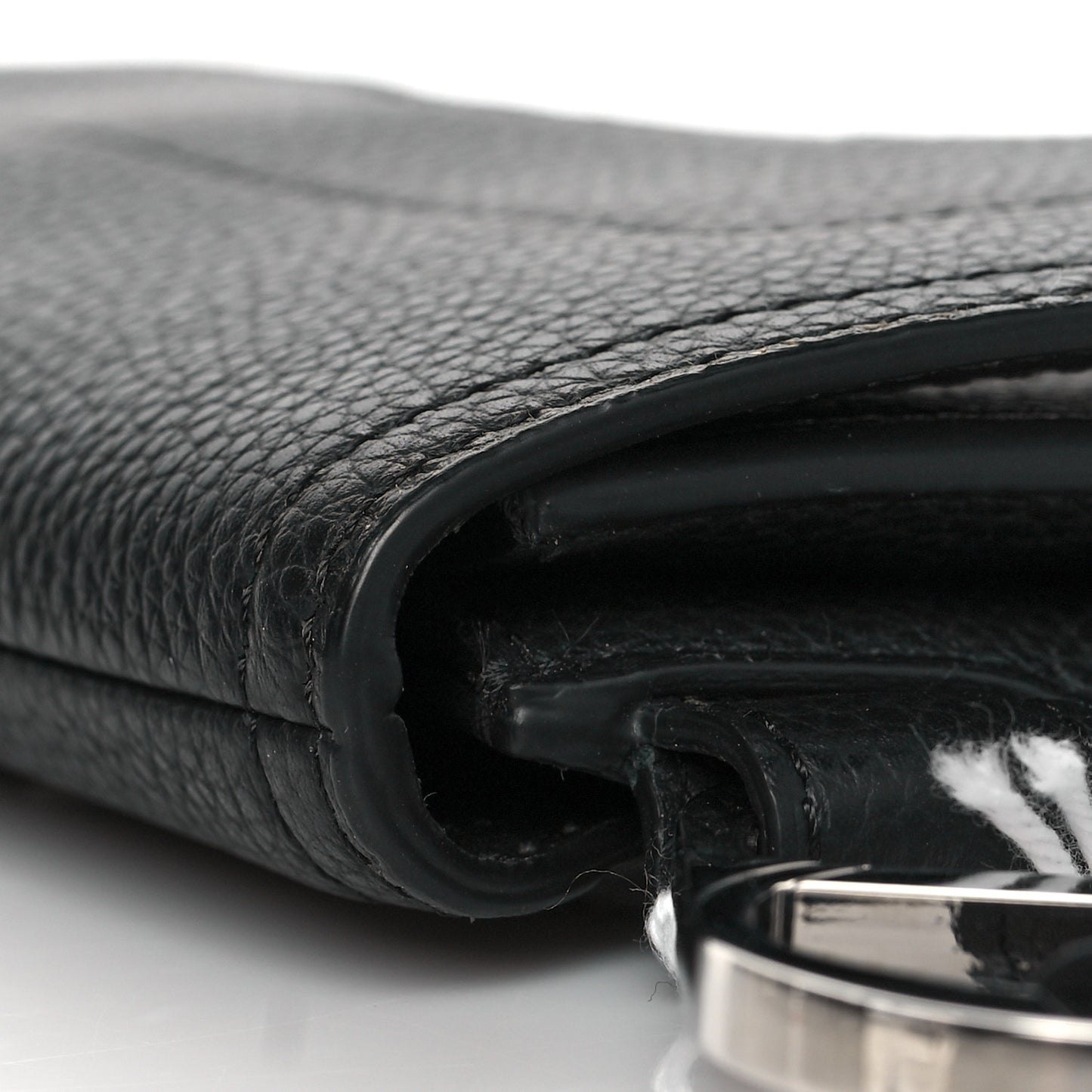 Grained Calfskin Saddle Pouch Belt Bag Black
