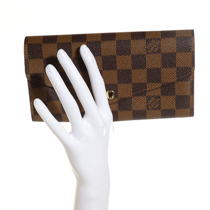 Louis Vuitton Damier Ebene Sarah Wallet NM 2 of 7