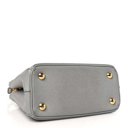 Prada Saffiano Mini Galleria Double Zip Tote Marmo 4 of 12