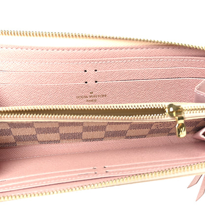 Louis Vuitton Damier Azur Clemence Wallet Rose Ballerine 5 of 6