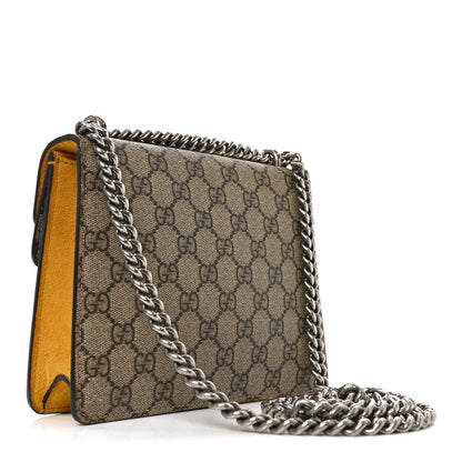 Gucci GG Supreme Monogram Mini Dionysus Shoulder Bag Yellow 3 of 10