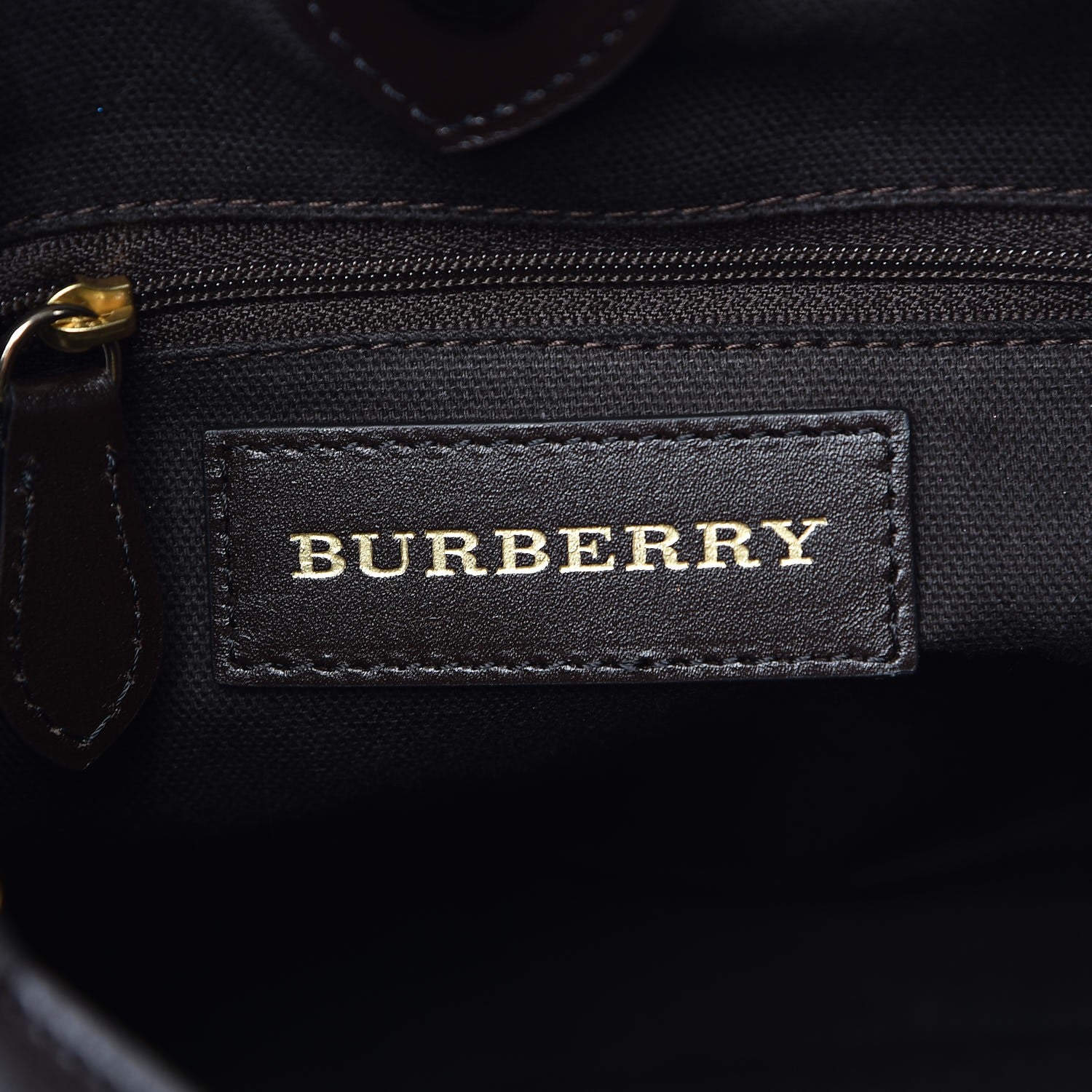 Burberry Haymarket Check Small Northfield Tote Chocolate 8 of 9