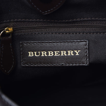 Burberry Haymarket Check Small Northfield Tote Chocolate 8 of 9