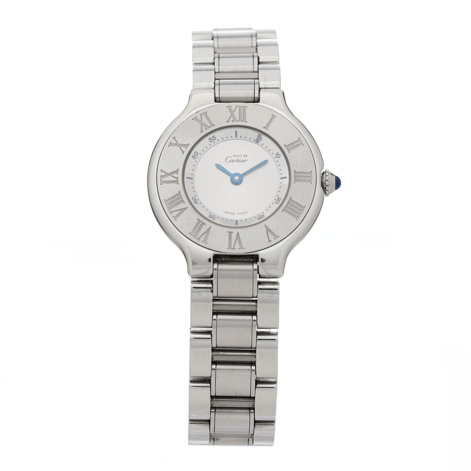 Cartier Stainless Steel 28mm Must De 21 Quartz Watch 1 of 4
