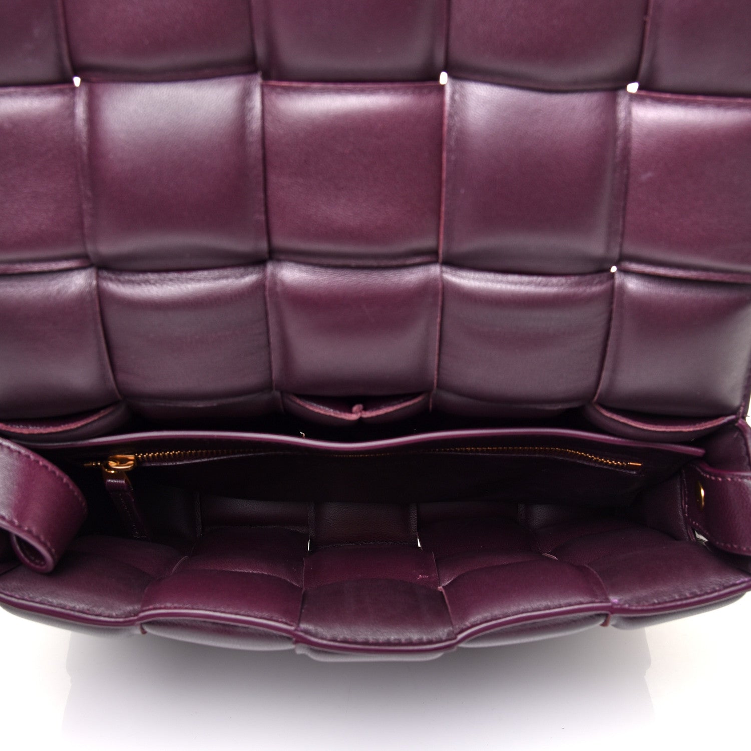 Bottega Veneta Nappa Maxi Intreccio Padded Cassette Crossbody Bag Grape 5 of 10