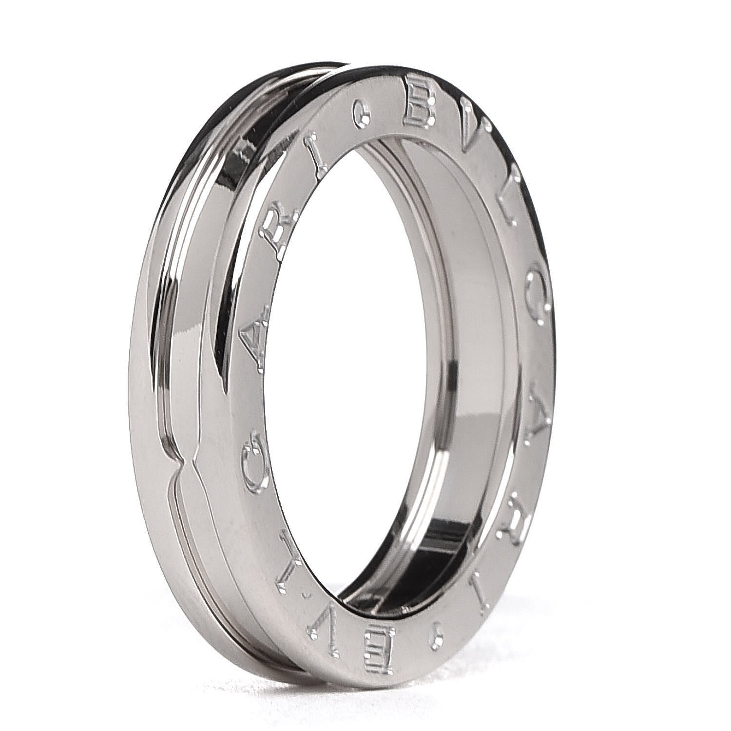 Bulgari 18K White Gold B.Zero1 One-Band Ring 55 7.25 4 of 5