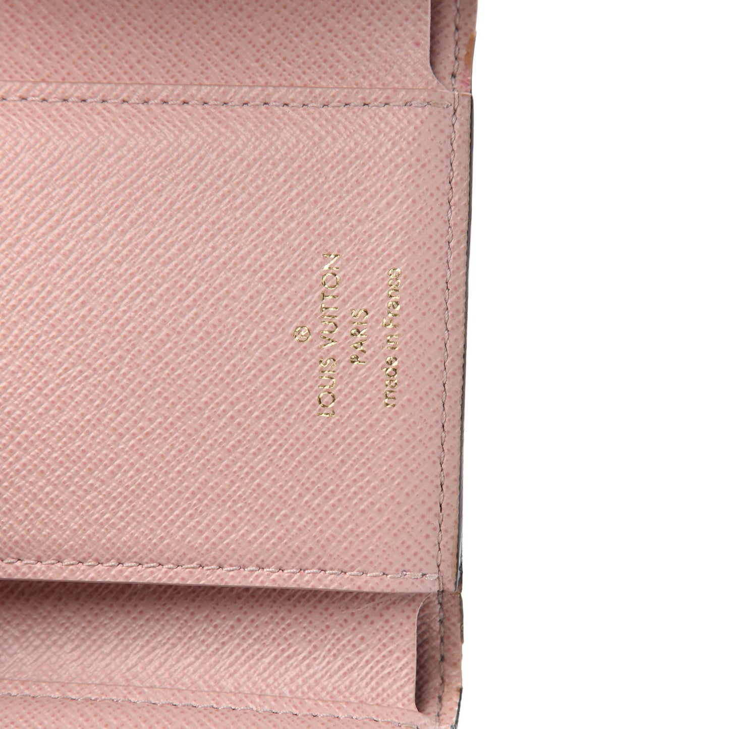Damier Ebene Victorine Wallet Rose Ballerine