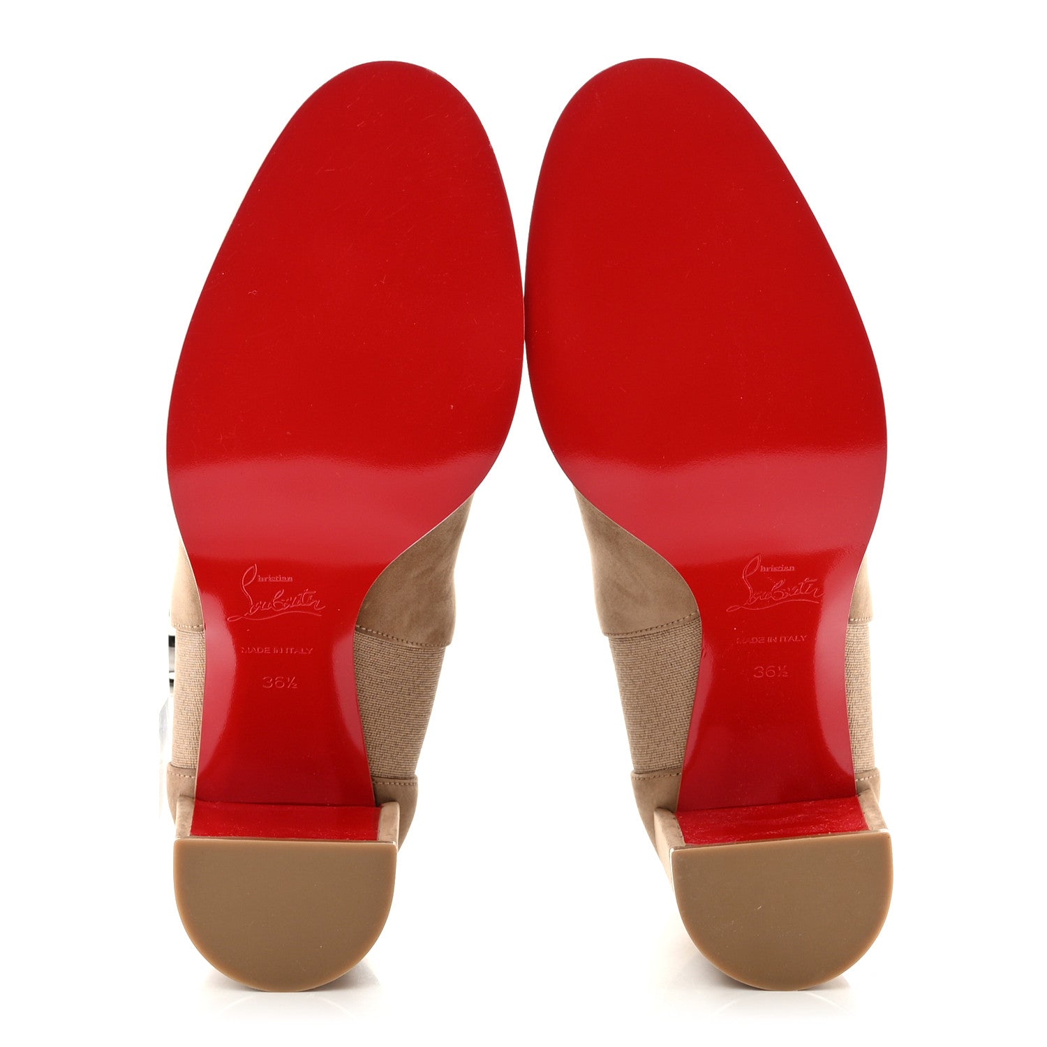 Christian Louboutin Suede CL Chelsea 70 Booty 36.5 Roca 5 of 8