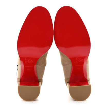 Christian Louboutin Suede CL Chelsea 70 Booty 36.5 Roca 5 of 8