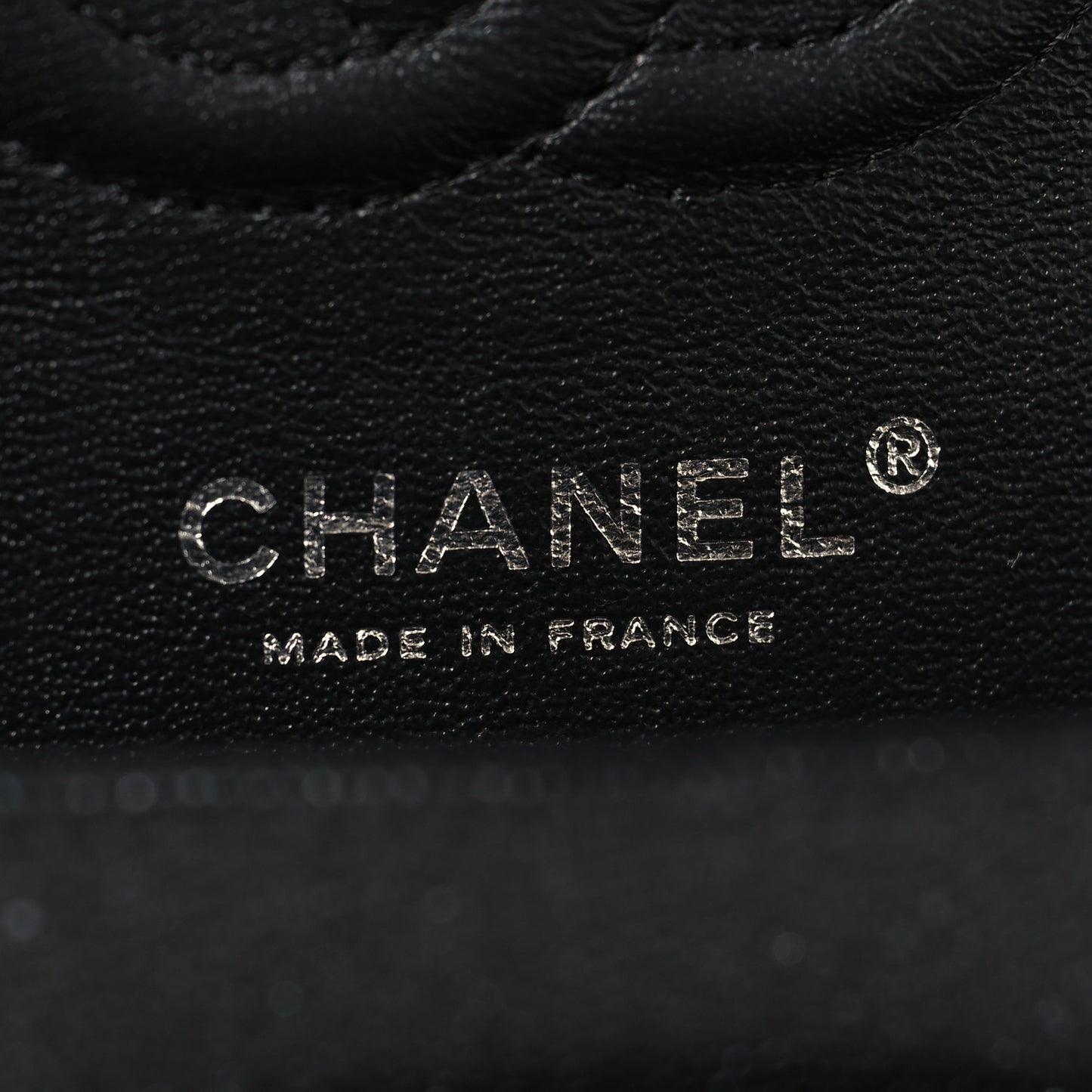 Iridescent Caviar Quilted Small Double Flap Black