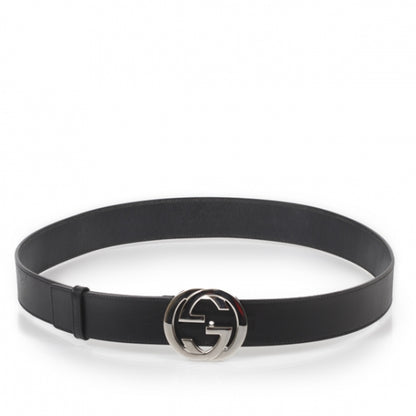 Gucci Leather GG Mens Belt Black 40 1 of 6