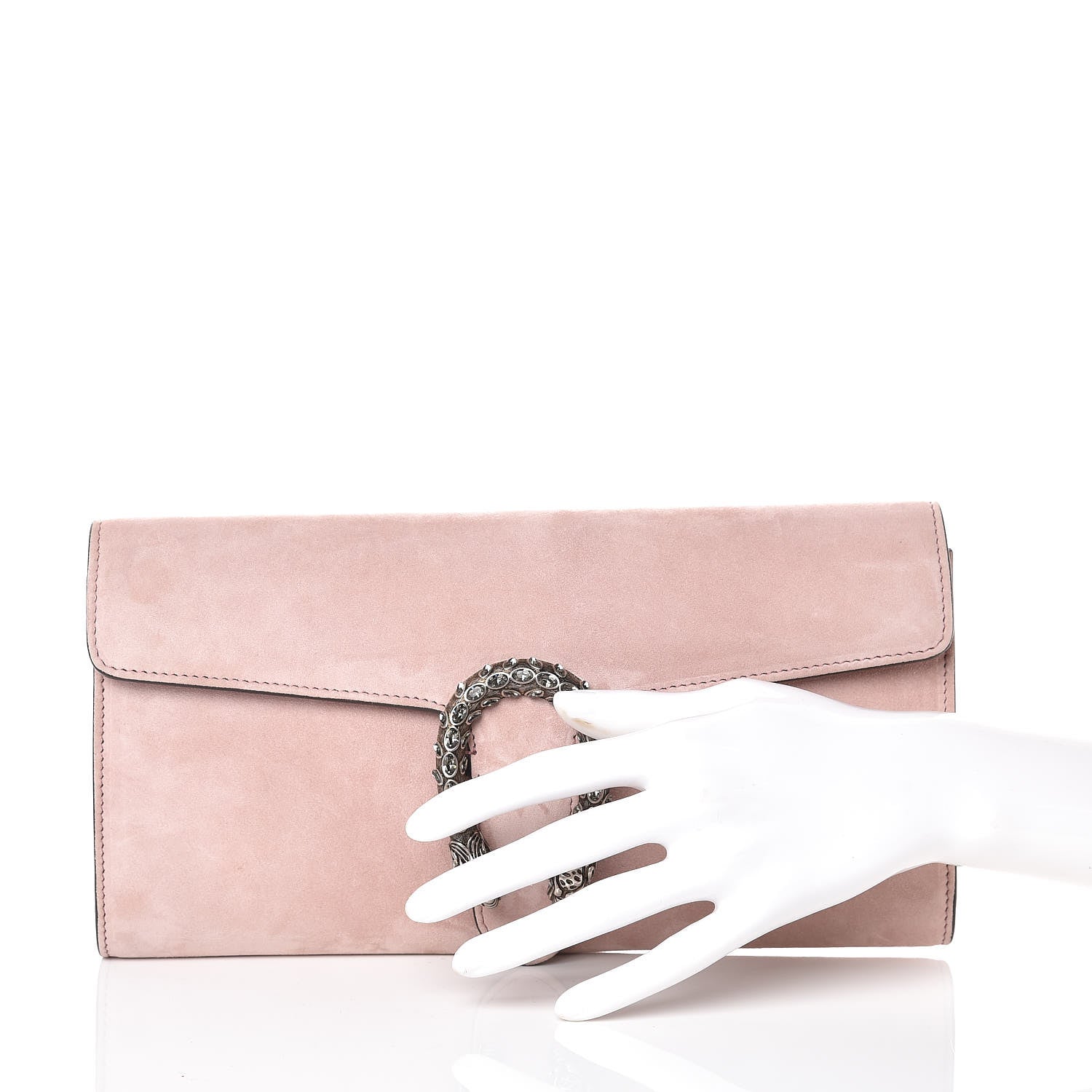 Gucci Suede Dionysus Clutch Blush 2 of 8