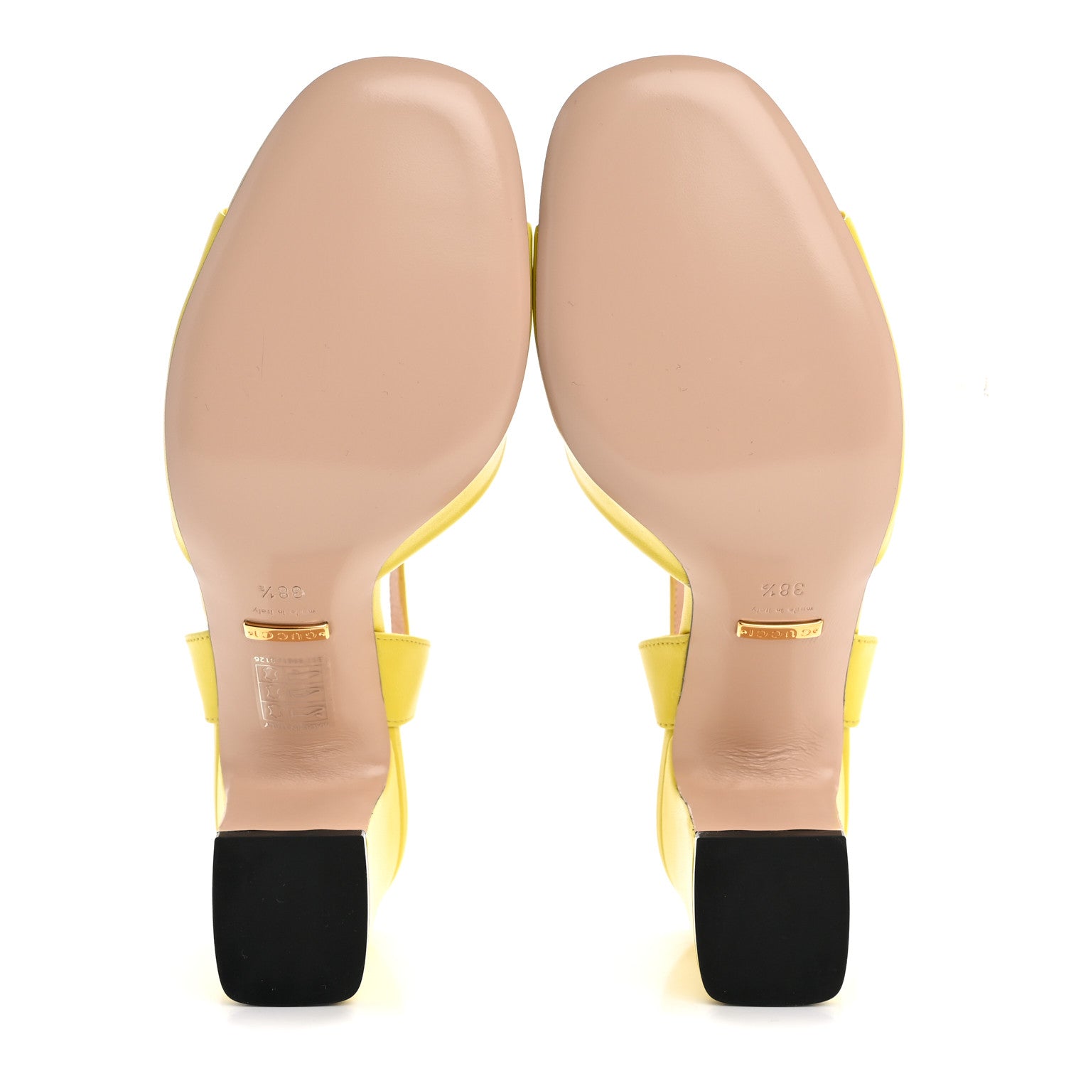 Gucci Malaga Kid Horsebit Lady 75mm Sandals 38.5 Acid Lime 6 of 9