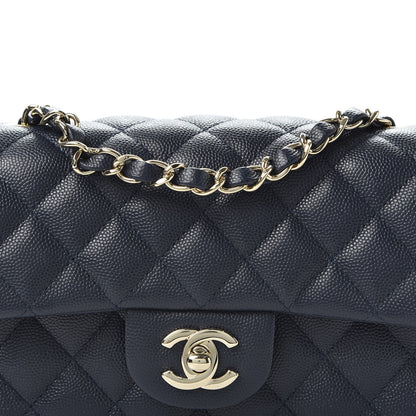 Chanel Caviar Quilted Mini Rectangular Flap Navy 8 of 8