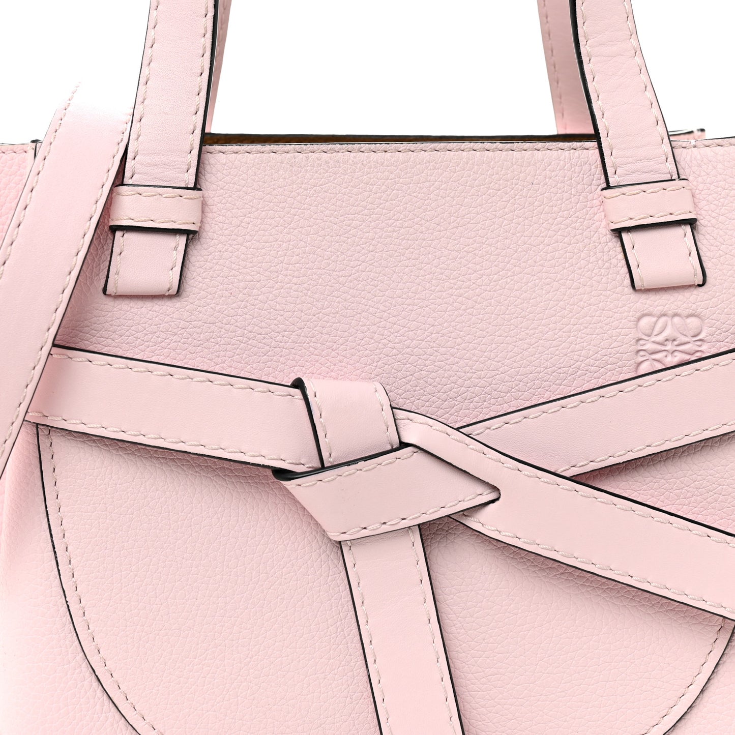 Calfskin Mini Gate Tote Icy Pink