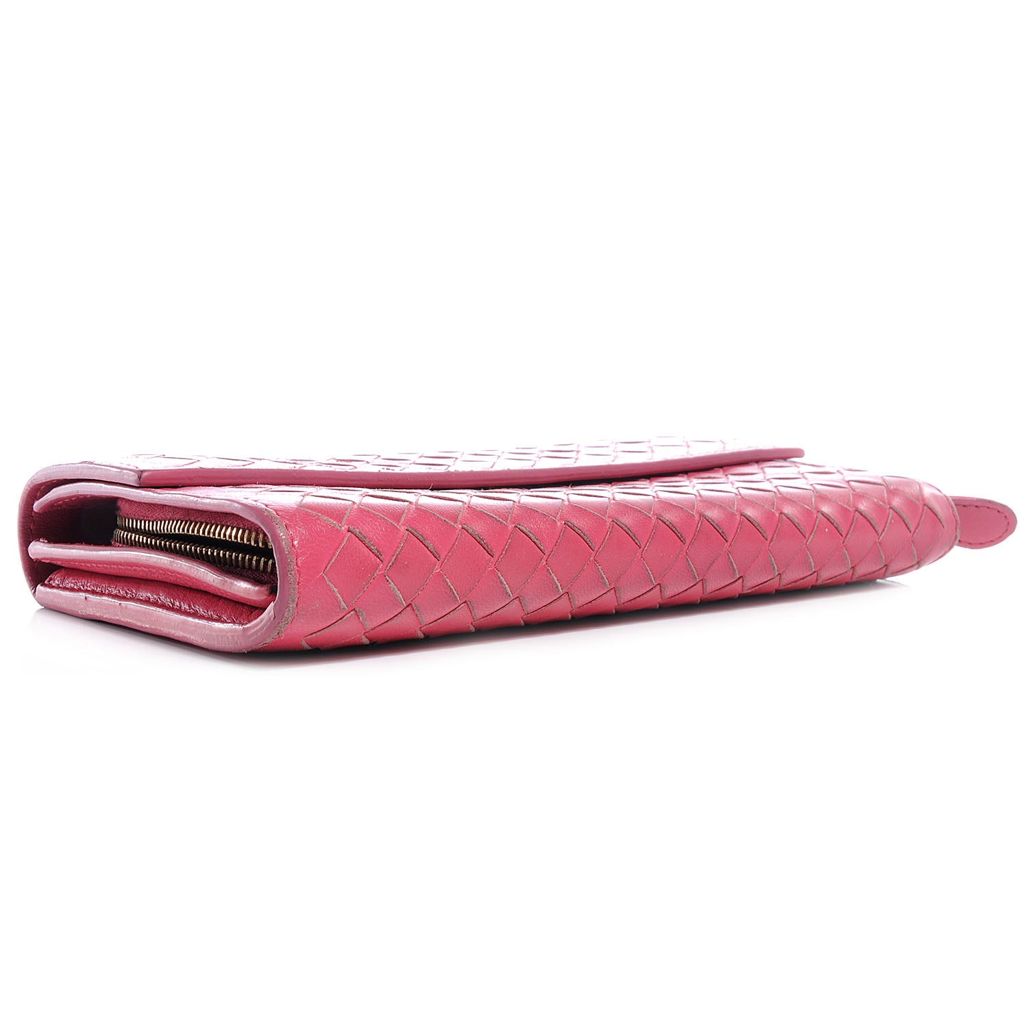 Bottega Veneta Nappa Intrecciato Continental Wallet Fuchsia 4 of 9