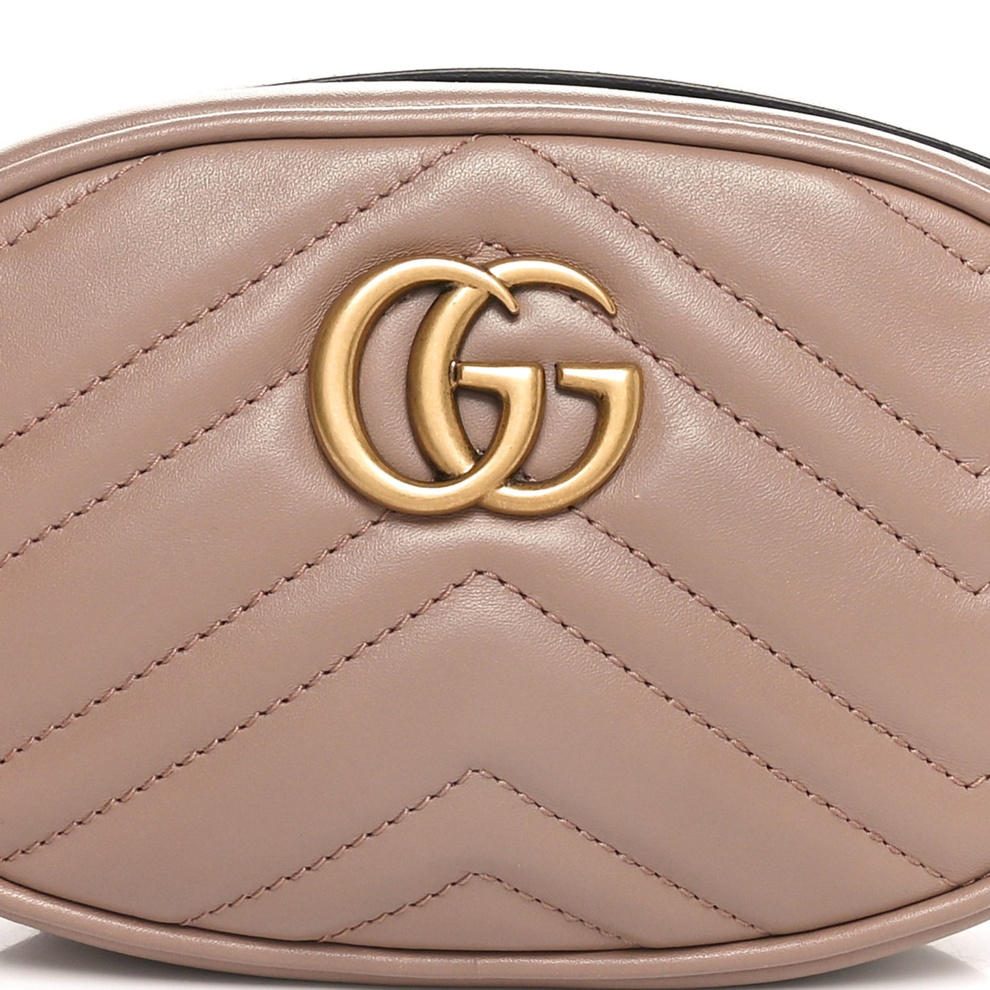 Calfskin Matelasse GG Marmont Belt Bag 85 34 Porcelain Rose