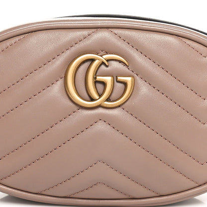 Gucci Calfskin Matelasse GG Marmont Belt Bag 85 34 Porcelain Rose 9 of 11