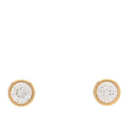 Tiffany 18K Yellow Gold Diamond .74ctw Elsa Peretti Diamonds By The Yard Earrings 1 of 5