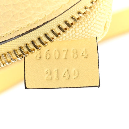 Gucci Grainy Calfskin Half Horsebit Mini Shoulder Bag Yellow 7 of 11