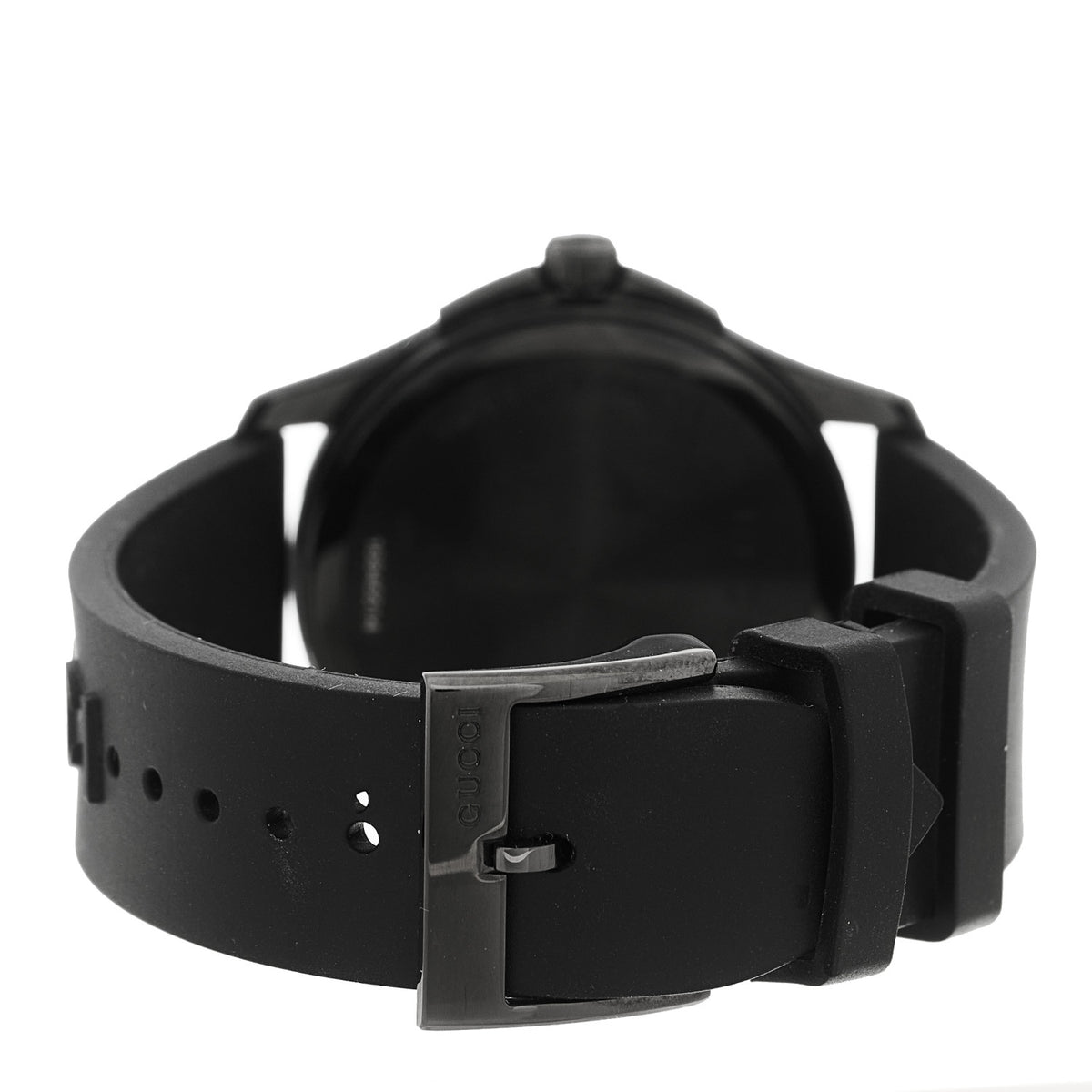 Gucci PVD Stainless Steel Rubber 38mm G-Timeless Angry Cat Quartz Watch Black 3 of 5