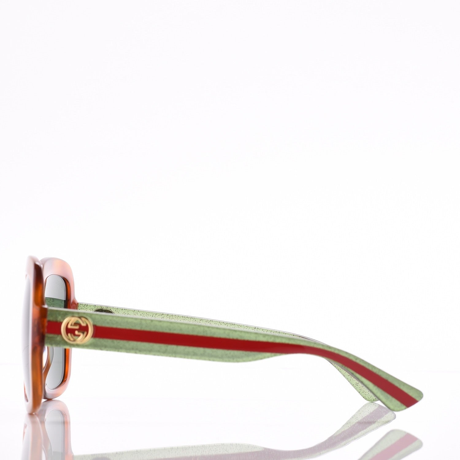 Gucci Oversize Square Web GG 0036S Havana 3 of 9