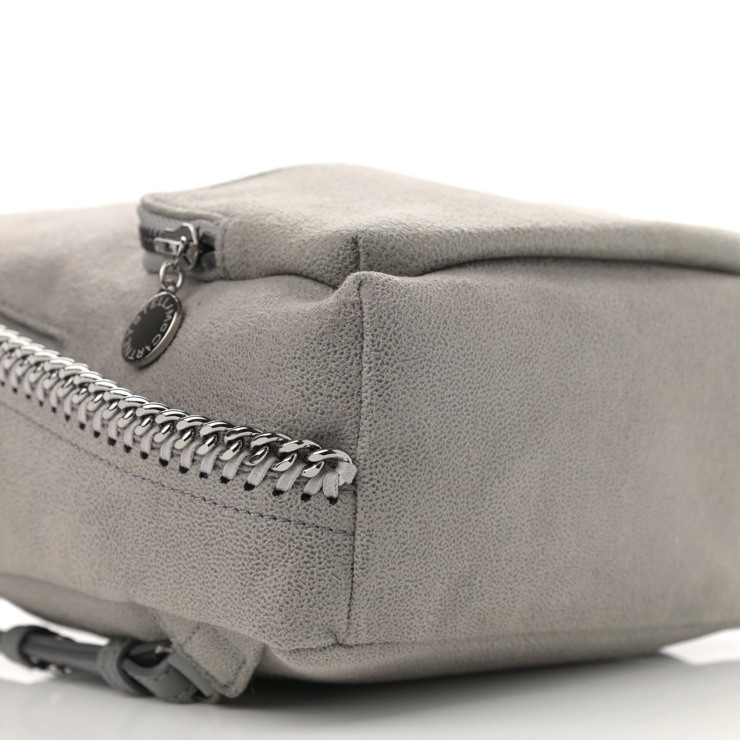 Stella McCartney Shaggy Deer Mini Falabella Backpack Light Grey 9 of 10