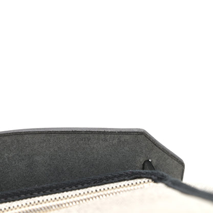 Hermes Vache Hunter Toile H Pegase Pop Herbag Zip Retourne 31 PM Bleu Indigo Ecru Black 8 of 12