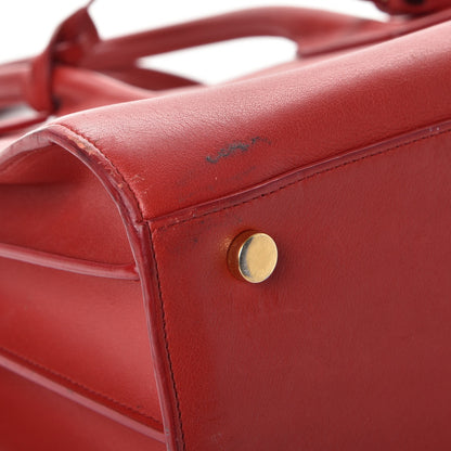 Saint Laurent Calfskin Small Sac De Jour Lipstick Red 11 of 13