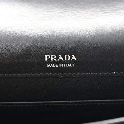 Prada Saffiano City Calf Mini Envelope Bag Black 6 of 12