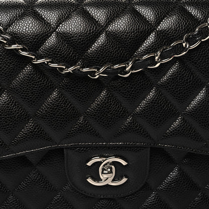 Chanel Caviar Quilted Jumbo Double Flap Black 8 of 12